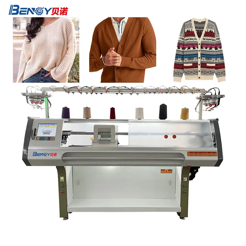 Automatic 12 Gauge Tricot Needle Control 52 inch Sweater Weaving Knitting Machines