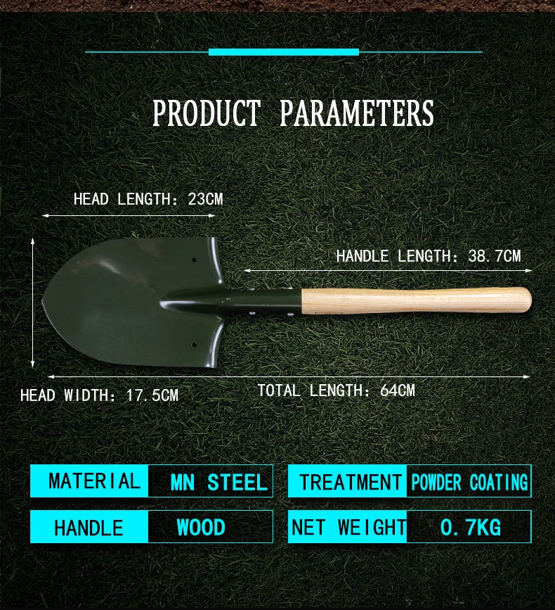 Survival Tactical Shovel Outdoor Camping Shovel Multifunctional Shovel