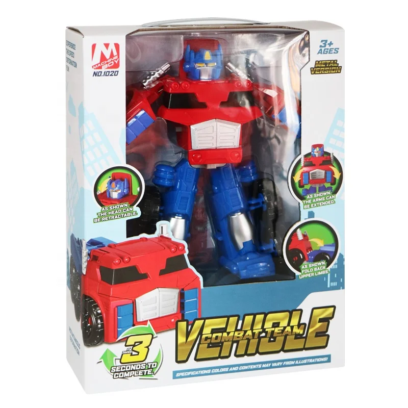 Easy Deformed Car Toy  Super Commander Big Transform Robot High Quality Deformation Robot for Boys Santa Changeable Trans Gift