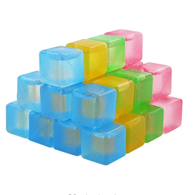 Wholesale PE High Quaily Clear Ice Cube for Party Wedding Photography Props and DIY Craft Explore Makers
