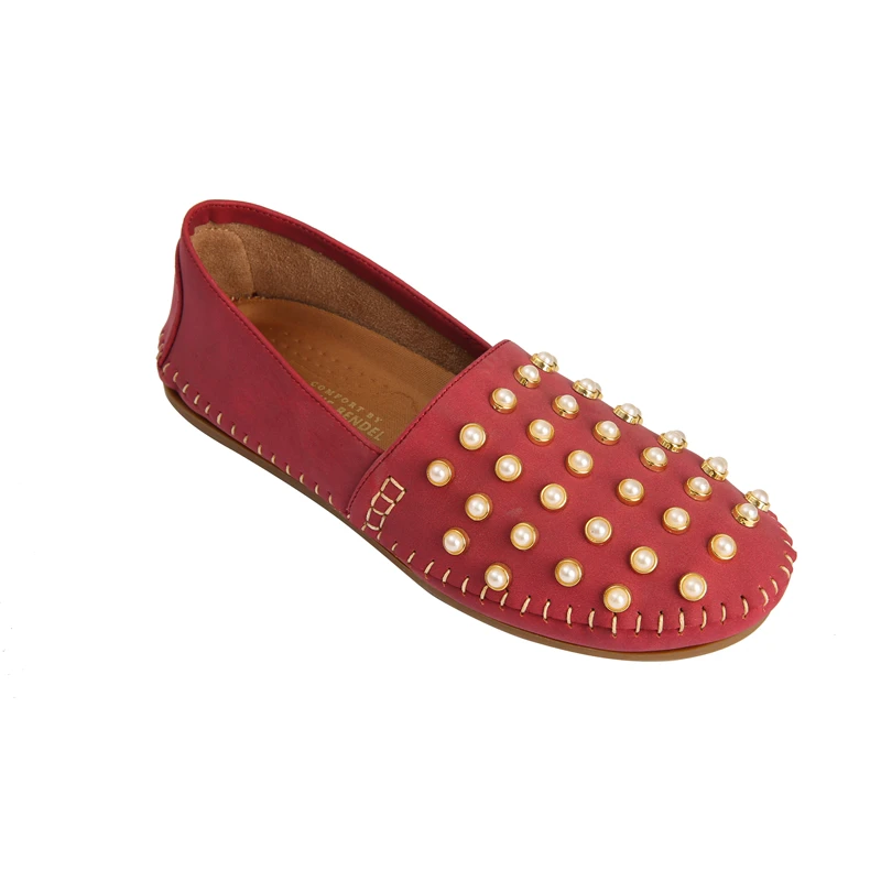 High Quality Wholesale Beautiful Flat Shoes Round Toe Fashion Comfortable Ladies Flat Shoes