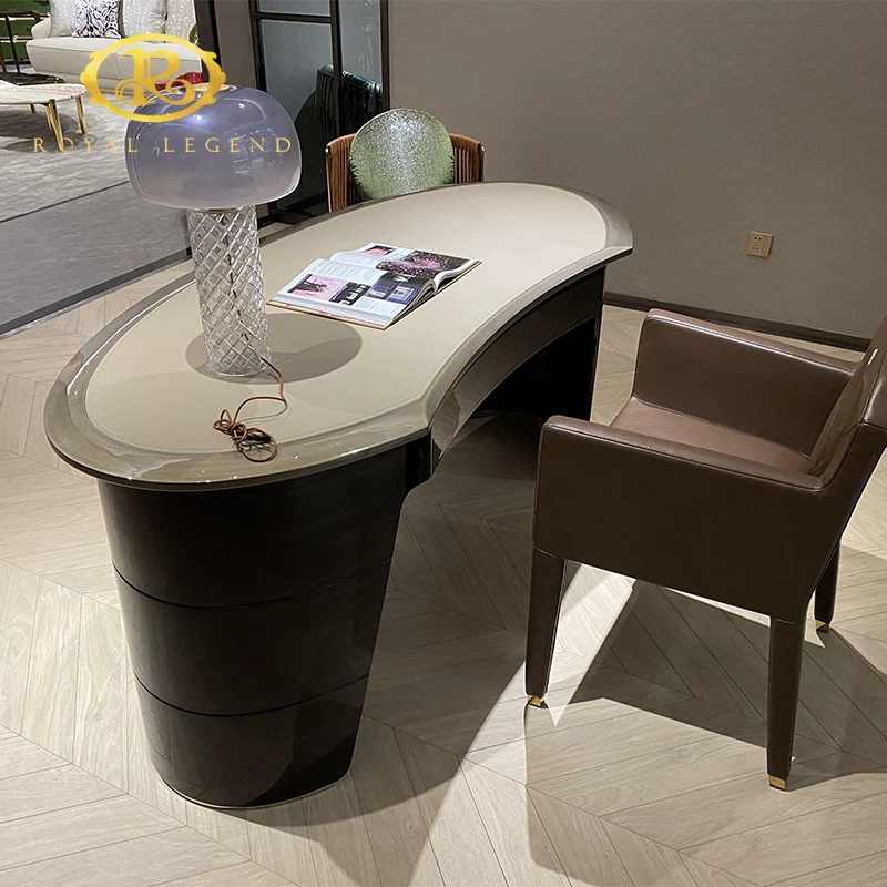 High Quality executive Office boss modern office table design L shape computer wood desk office table director desk