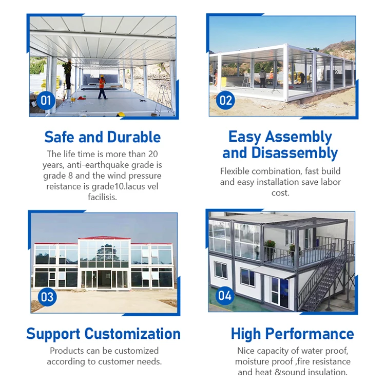 Most Popular 20ft Modular Quick Assembly Low Cost Modular Flat Pack Container House Office