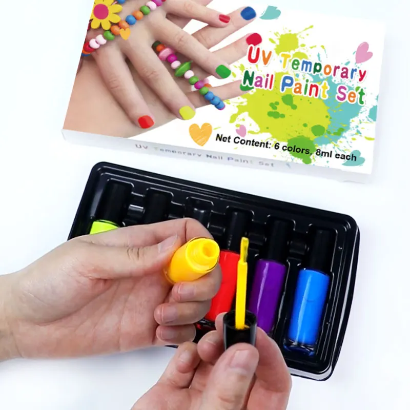 Wholesale private logo glow in the dark nail paint art color UV neon nail gel polish set for Halloween Party