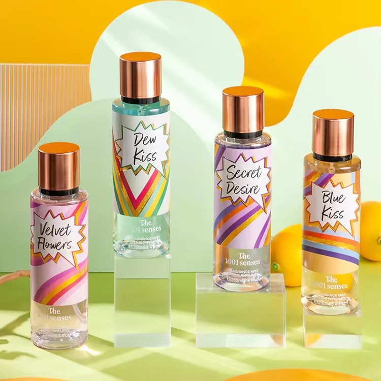 Women Wholesale Fragrance Mist 250 ML Lang Lasting Perfume Spray DEW KISS Nice Scents Natural Floral