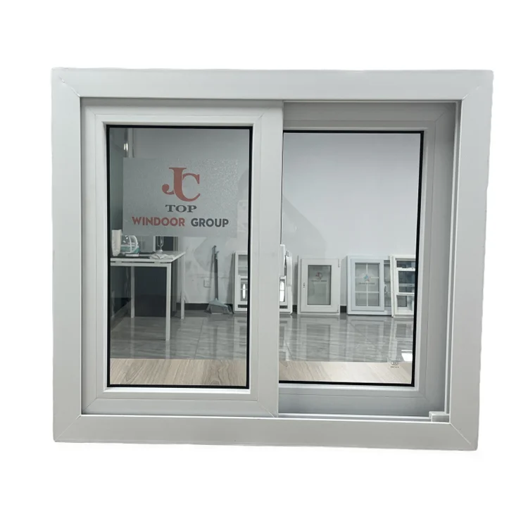 High Quality Interior Office Small Basement Pvc Profile Window And Door Upvc Sliding Windows