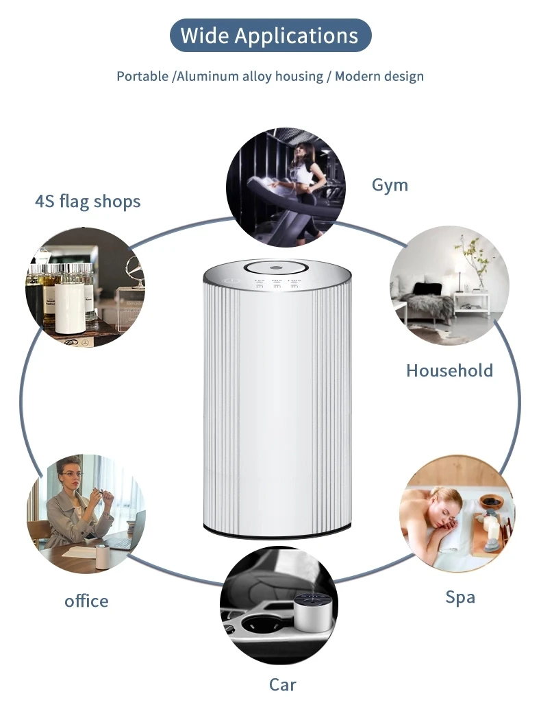 Bluetooth Wi-Fi 4G Управление приложениями мини-батарея домашний диффузор с воздушным насосом автомобильный эфирное масло коммерческий безводный