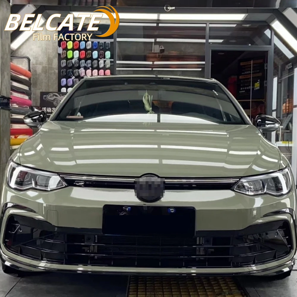 Factory wholesale 1.52*18m Crystal armor green auto film car wrap vinyl Vehicles stickers