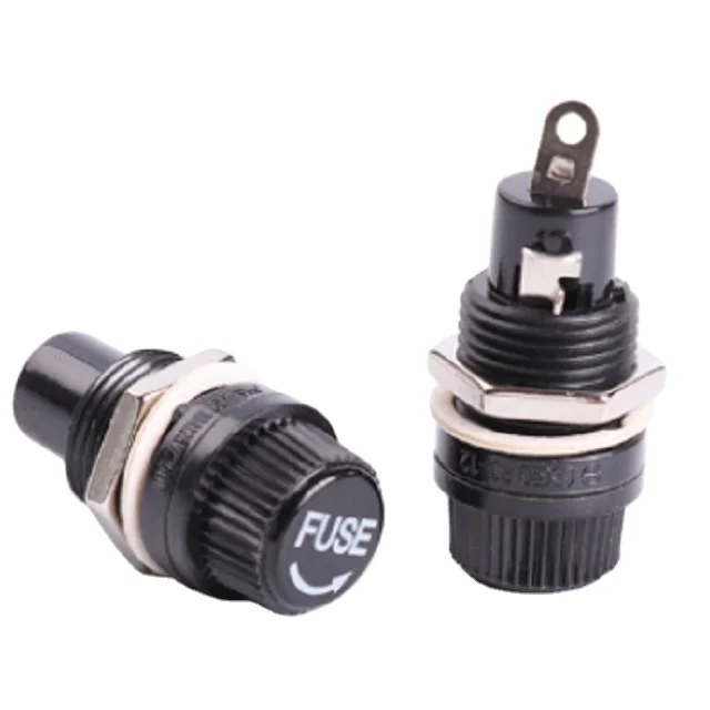 R3-12 screw type Fuse 5.0*20mm 10A 250V AC Mounted by nut Fuse holder sicherung halter   Fuse holder