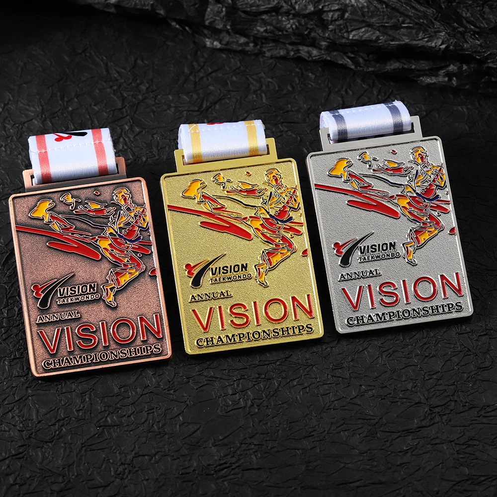 2024 China Zinc Alloy Metal Medal Customization 2d 3D Boxing Medal Bespoke Judo Jiu Jitsu Bjj Kung Fu Karate Taekwondo Medal