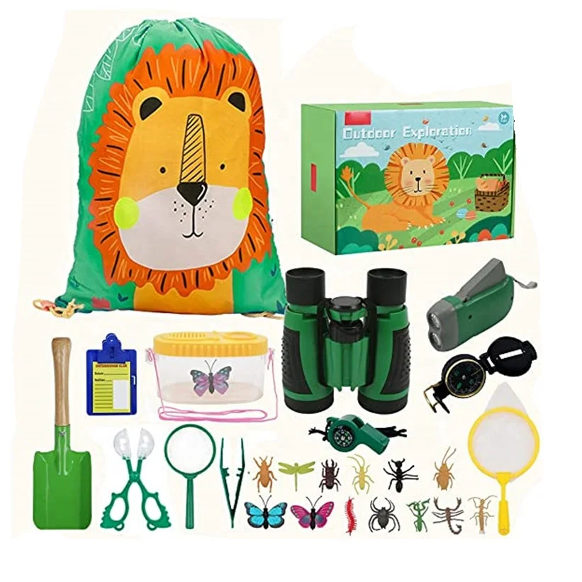 27 pcs Outdoor Exploration Set - Perfect 3-12 Year Old boy Toys and Girl Toys - Kids Adventure Pack Best Educational Toy