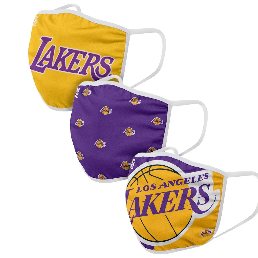 NBA/NFL/MLB printed nba basketball team three-layer dust-proof designer washable cotton party face cover for adult and kids