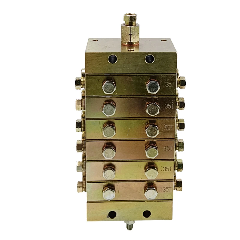 Professional Technical Design Electric Grease pump Scientific Progressive Distributor 2-20 Oil outlets distributor valve