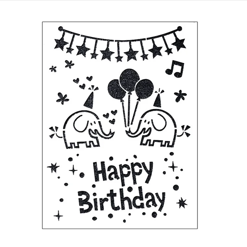 Большой Многоразовый трафарет лазерная резка шаблон для пола стены плитки ткани мебель