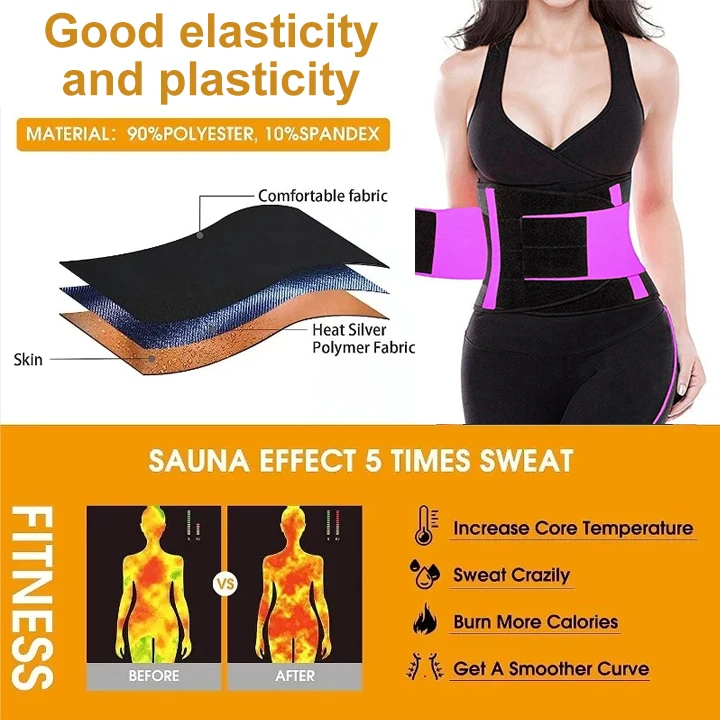Woman Waist Trainer Body Shaper Slimming Belt Sheath Belly Tummy Control Sweat Shapewear Workout Gym Clothes Corset Underwear