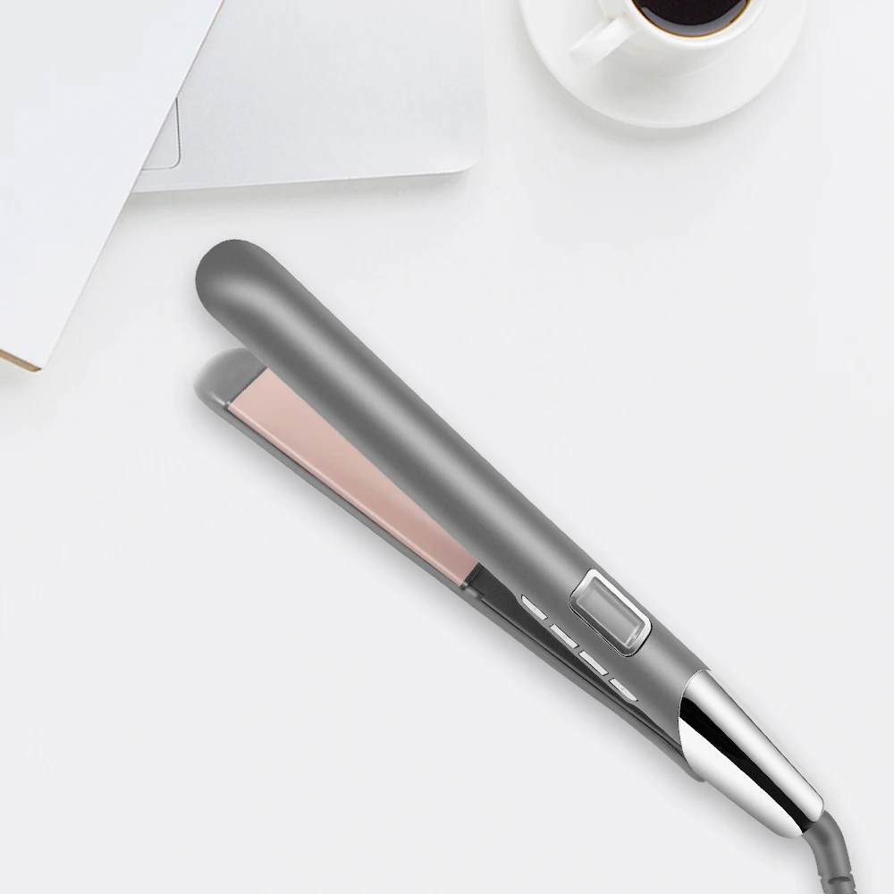 ihongSen Hair Crimper Straightener Flat Iron Custom Logo Personalized Constant Temperature Titanium Flat Irons Hair Straightener