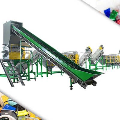 
Recycling equipments plastic crushing machines PE PP bottle recycling machine 