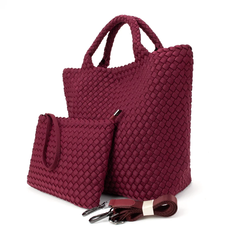 High end leather woven bag for women ladies luxury handbags, versatile one shoulder underarm bag cross-border texture handheld