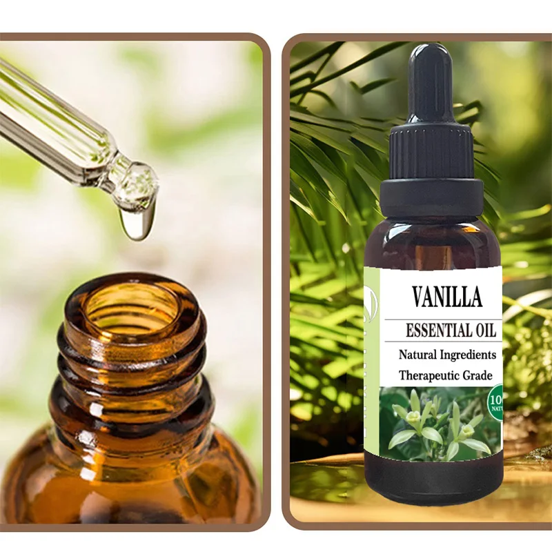 100% Pure Vanilla Essential Oil Tested for Purity 30ml dropper bottle