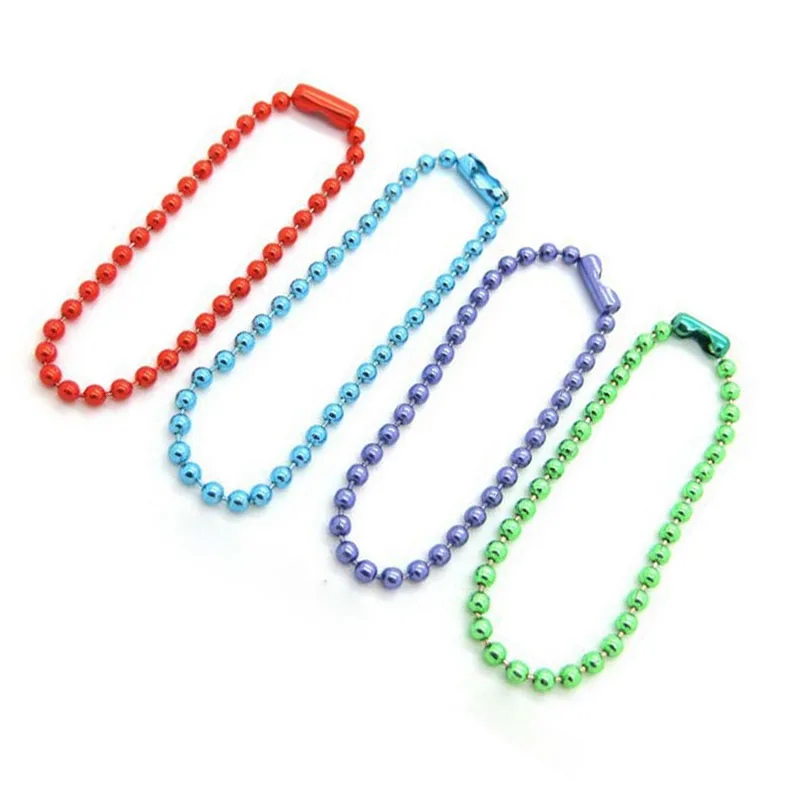 Factory Direct Sale Colorful Ball Bead Chain Fashion Ball Chain Various Sizes