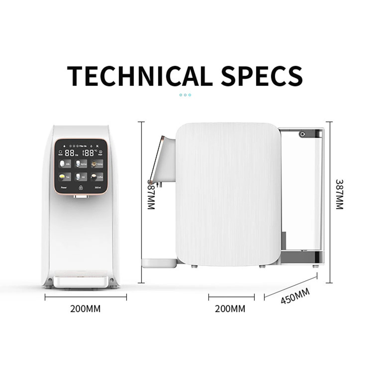 Desktop Reverse Osmosis Water Purifiers Machine Household RO Water Purifier for Home Office apartment