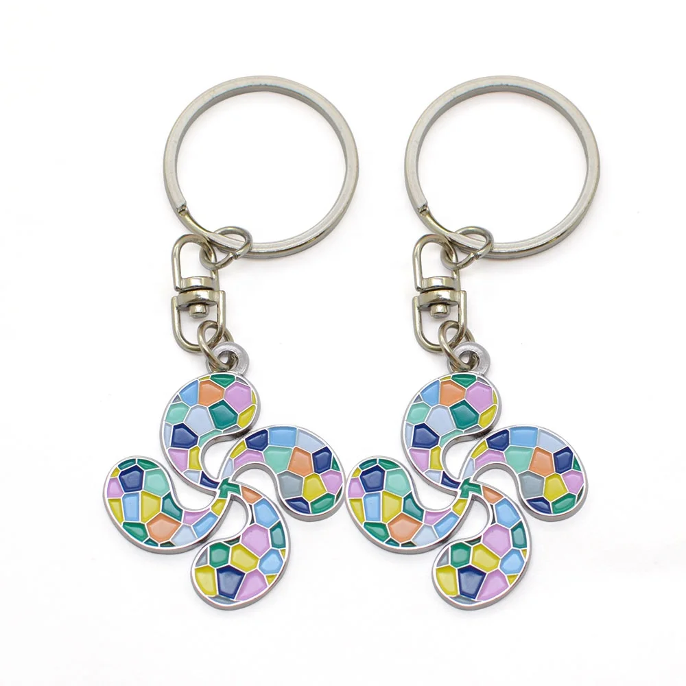 Custom Logo Zinc Alloy Key Chain Accessories Trinket Key Ring Cute Plant Keychain With Packaging Card