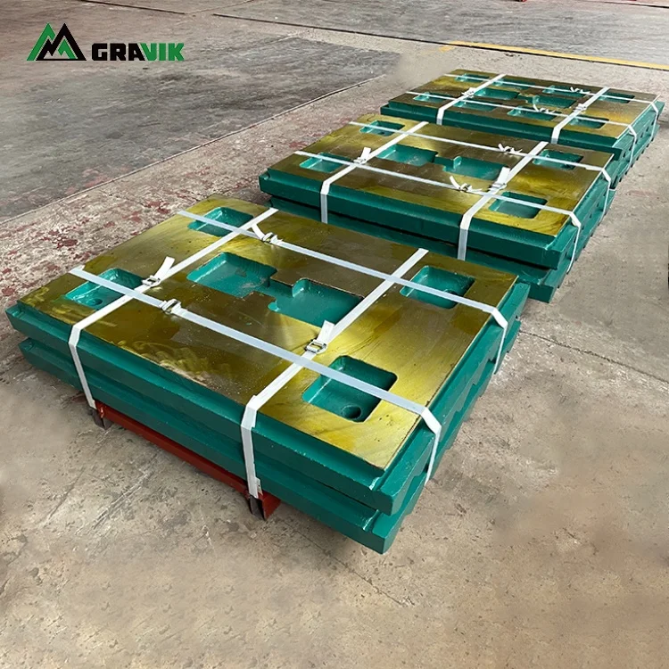 Original OEM factory quality highly wear resistant steel casting fixed and swing jaw plate tooth plate