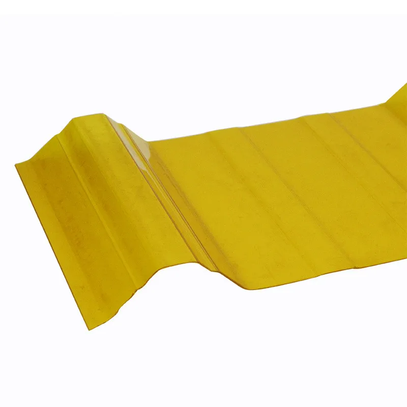 100% Virgin material Clear UV coated best choice Polycarbonate corrugated roof tile