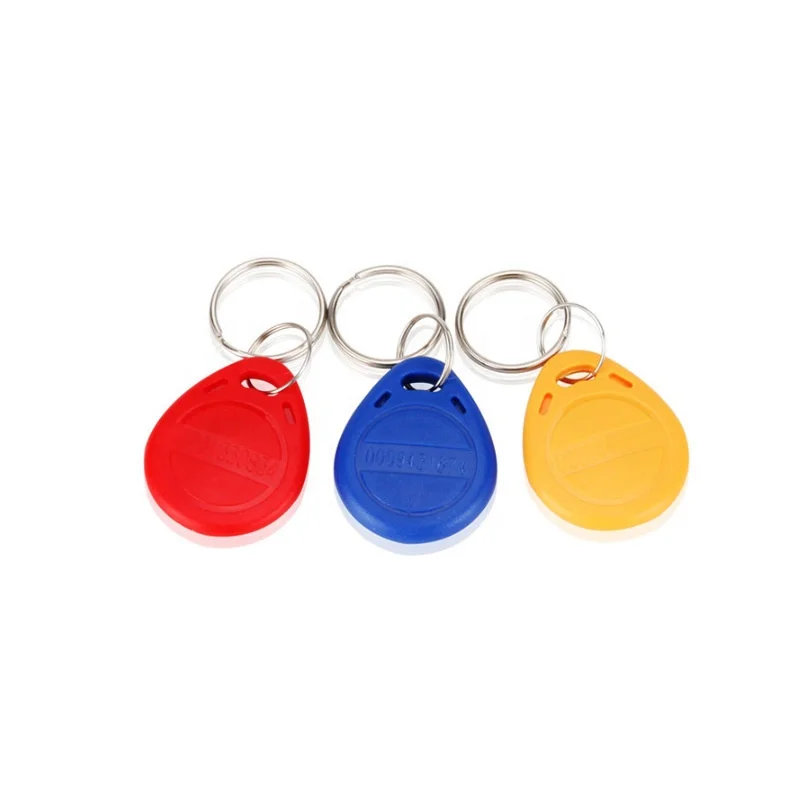 Promotional access control 13.56mhz IC 1K induction keychain waterproof ABS RFID keychain