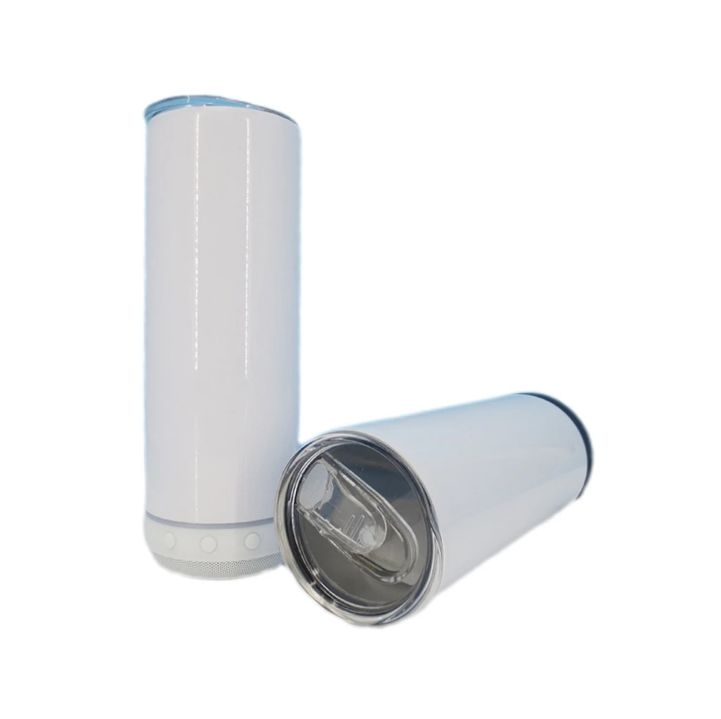 2023 Newest USA  Warehouse 20oz Stainless Steel Insulated bluetooth Sublimation Tumbler smart speaker