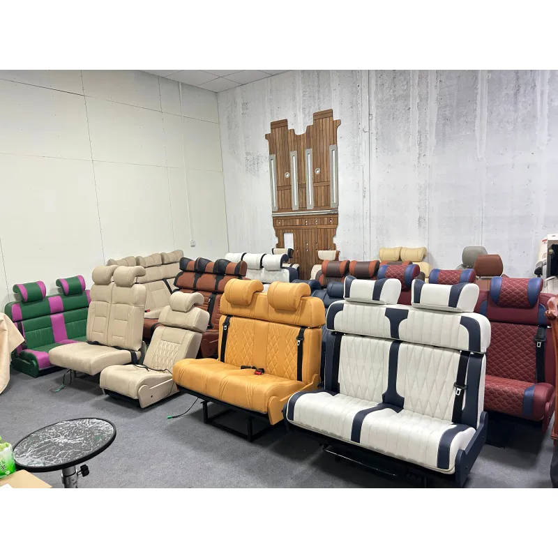 New Design Manufacturer VIP Custom Auto Interior & Accessories 3 Person Sofa Bed Seat Leather Car Interior Seat City Bus Seat
