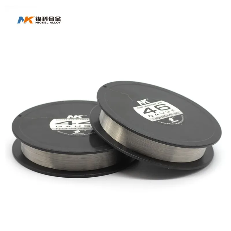 
NK best cleanest Nichrome 80 1000ft roll awg 34 36 38 40 42 46 gauge ni80 wire 46g for vape 