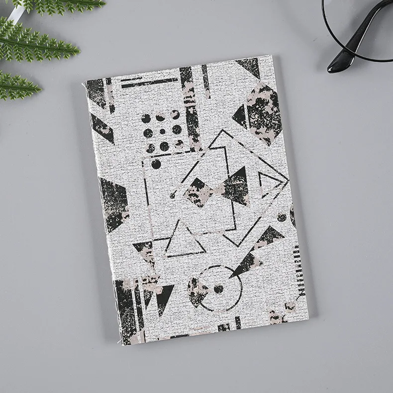 Korean Retro Creative Leaf Digital Notebook A6 Hardcover Stationery Customizable Leather Students Car Sewing Diaries Wholesale