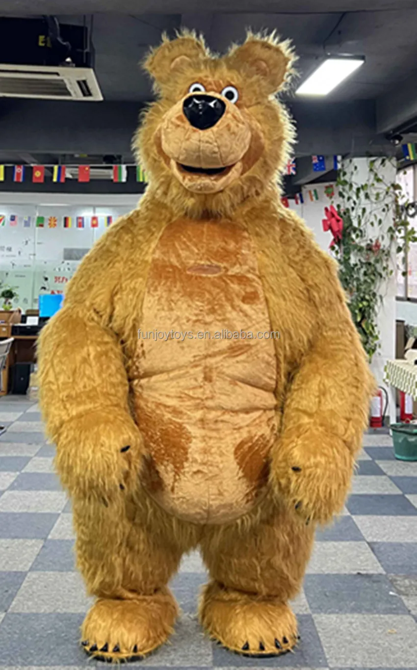 Customizable Animal Mascot Costume White Bear Movie Character Christmas Inflatable for Adults