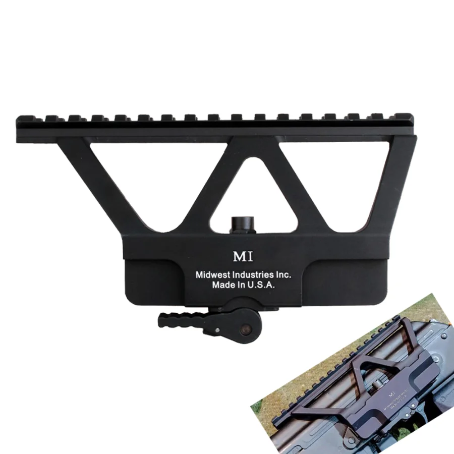 
Quick Detach AK Railed Scope Mount Fits 20mm Weaver Picatinny Rail Rifle Scope for Hunting Accessories 