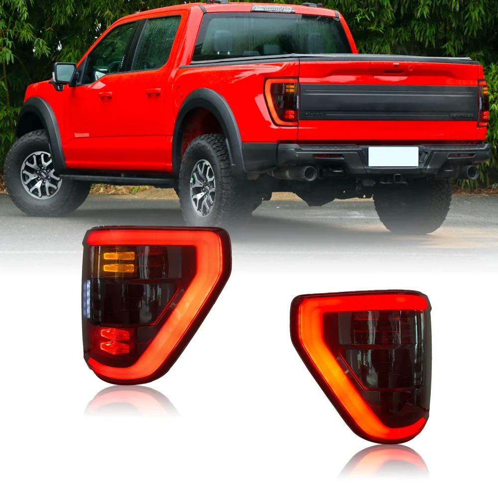 LED Car Taillights For Ford F-150 F150 2021-2023 Car Accessories Back Lights Tail lights Rear Lamp