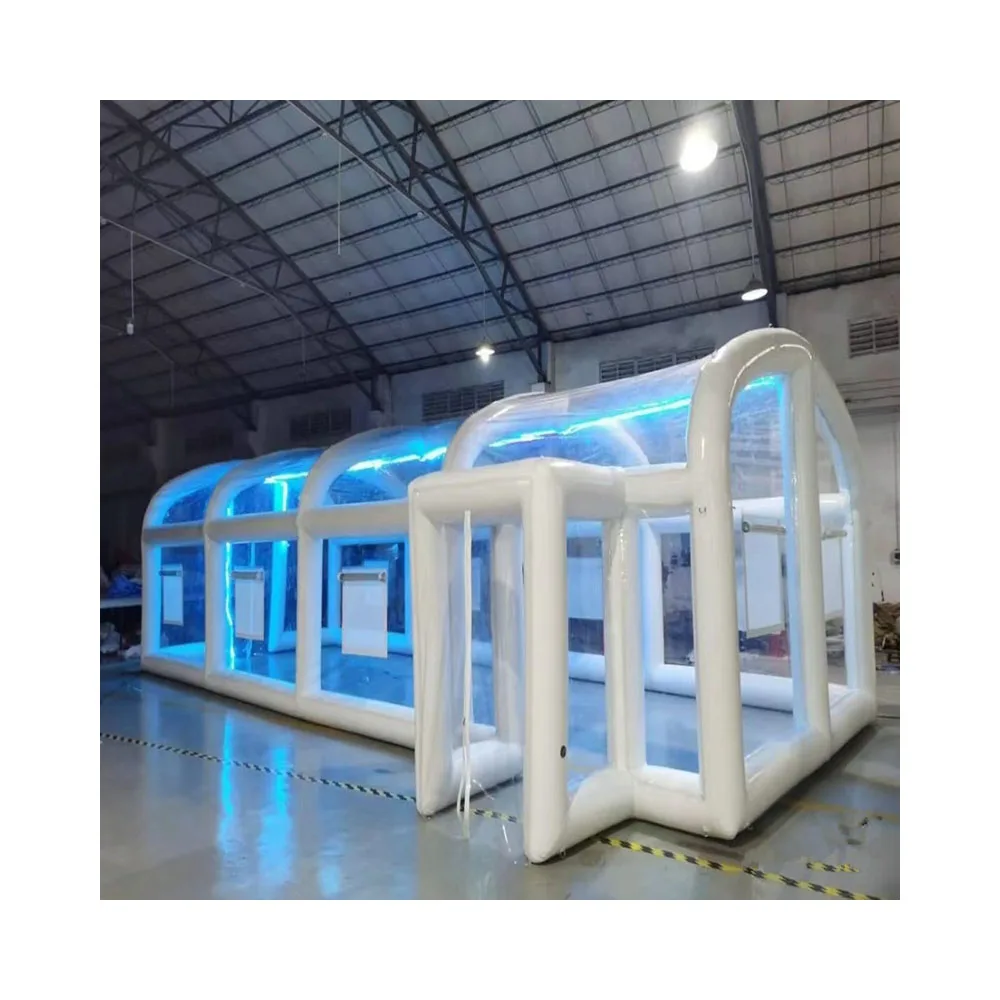 2024 Customized Led Lights White Adversting Inflatable Night Club Bar Tent Disco Inflatable Nightclub Tent With Windows