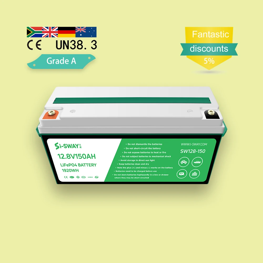 12v 300ah solar battery 12.8V 50AH/100AH /200AH/300AH lithium ion batteries Home energy storage battery with BMS