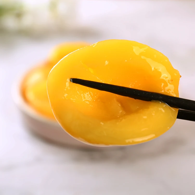 425 г консервированных половинок персика консервированный желтый персик в сиропе западные десерты и напитки материалы