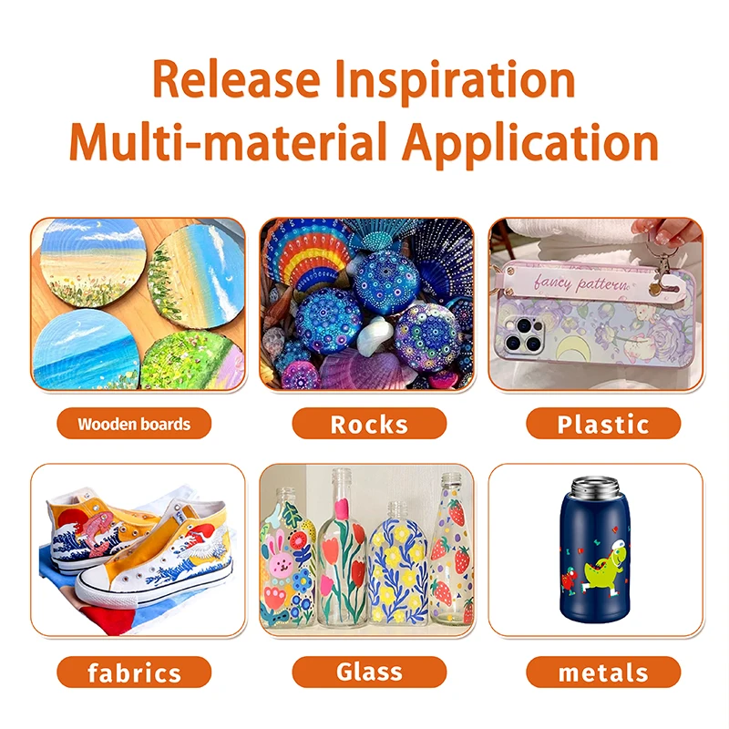 BECOL Wholesale Graffiti Painting 36 Colors Acrylic Marker Water Based Ink Acrylic Paint Marker Pen Set for DIY Painting