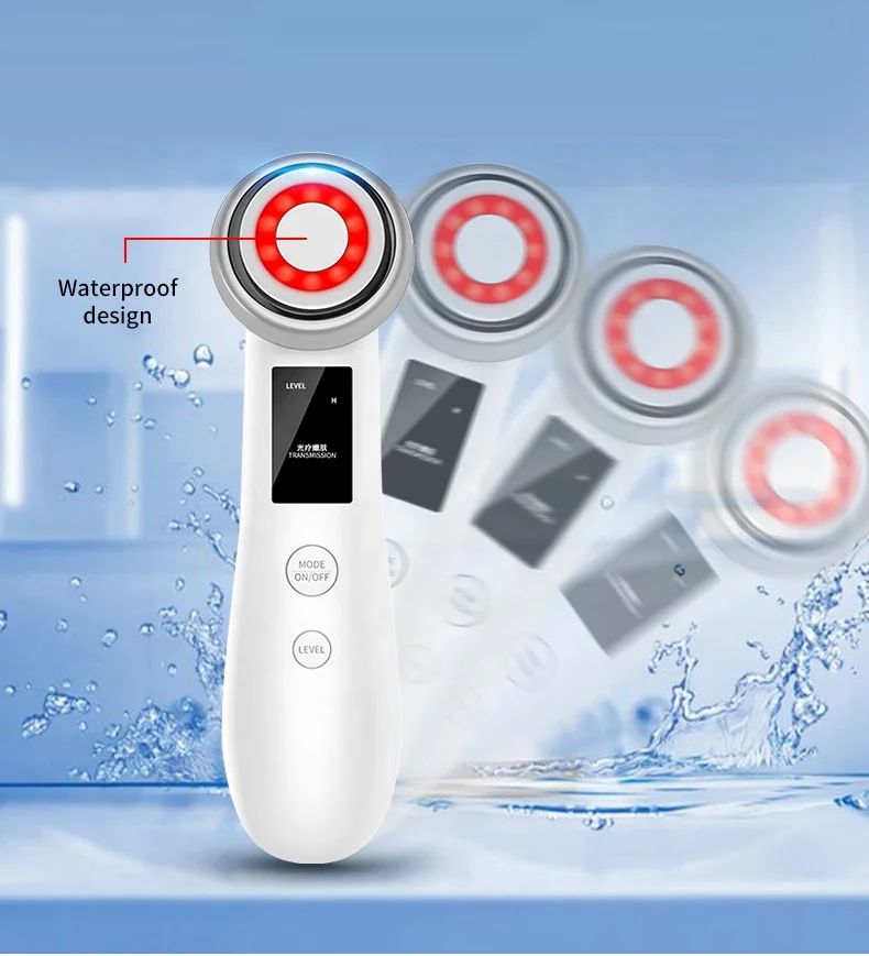 New Trending Home Use LED Red Light Facial Lifting Beauty EMS RF Mesotherapy Face Skin Care Device