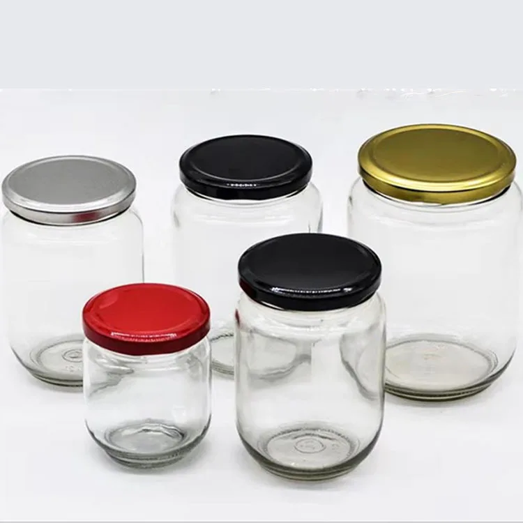 4oz 5oz 8oz 10oz 12oz Canning Mason Jars Wholesale High quality Large Glass Jar With Screw Top Lid