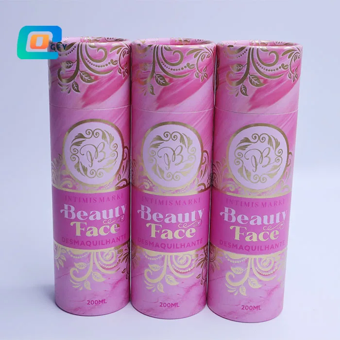 Essential Oil bottle custom Perfume mist diffuser  white paper tube cosmetic paper cardboard Reed Diffuser container with logo