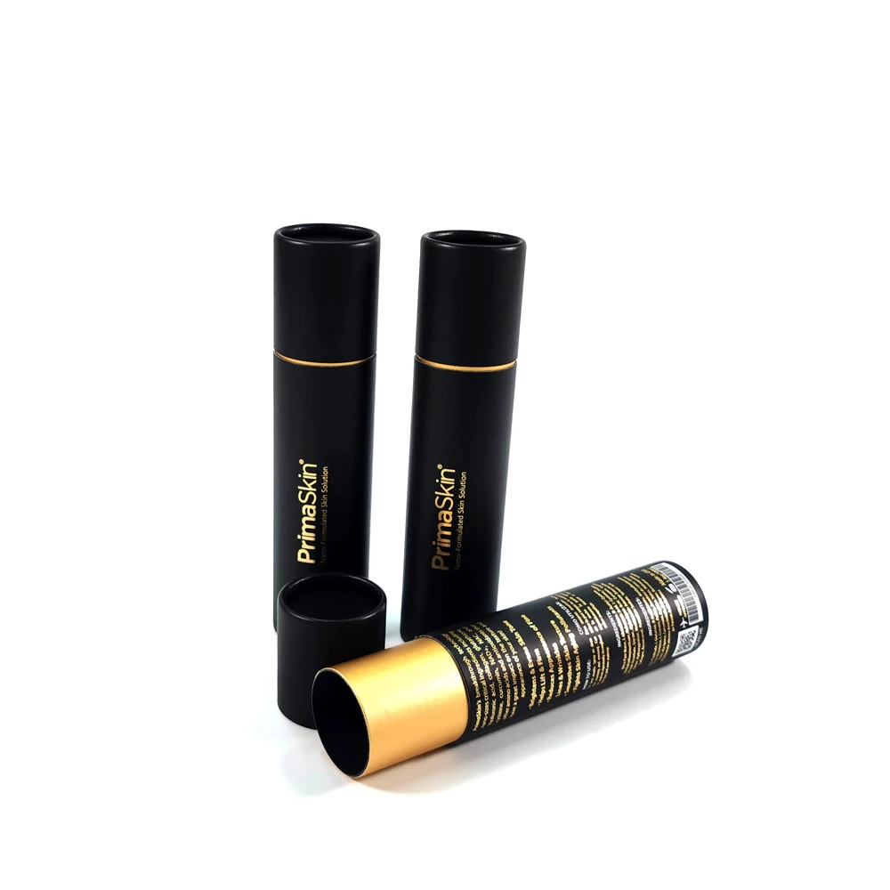 Custom Design Cylinder Paper Cardboard Luxury Perfume Bottle Paper Tube Packaging