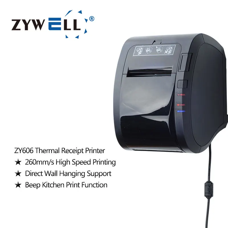 ZYWELL pos systems for supermarket checker price pos machine 80mm bluetooth thermal receipt printer