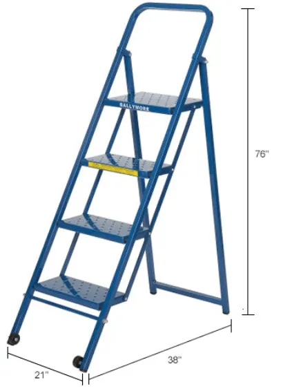 Hot Sale small 3 Step Thin Line Folding aluminium step ladder
