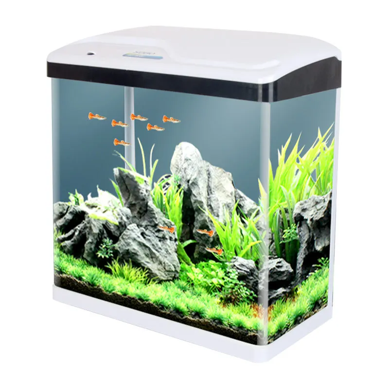 Living room office car glass Landscaping indoor mini fish tank clear indoor fish aquarium
