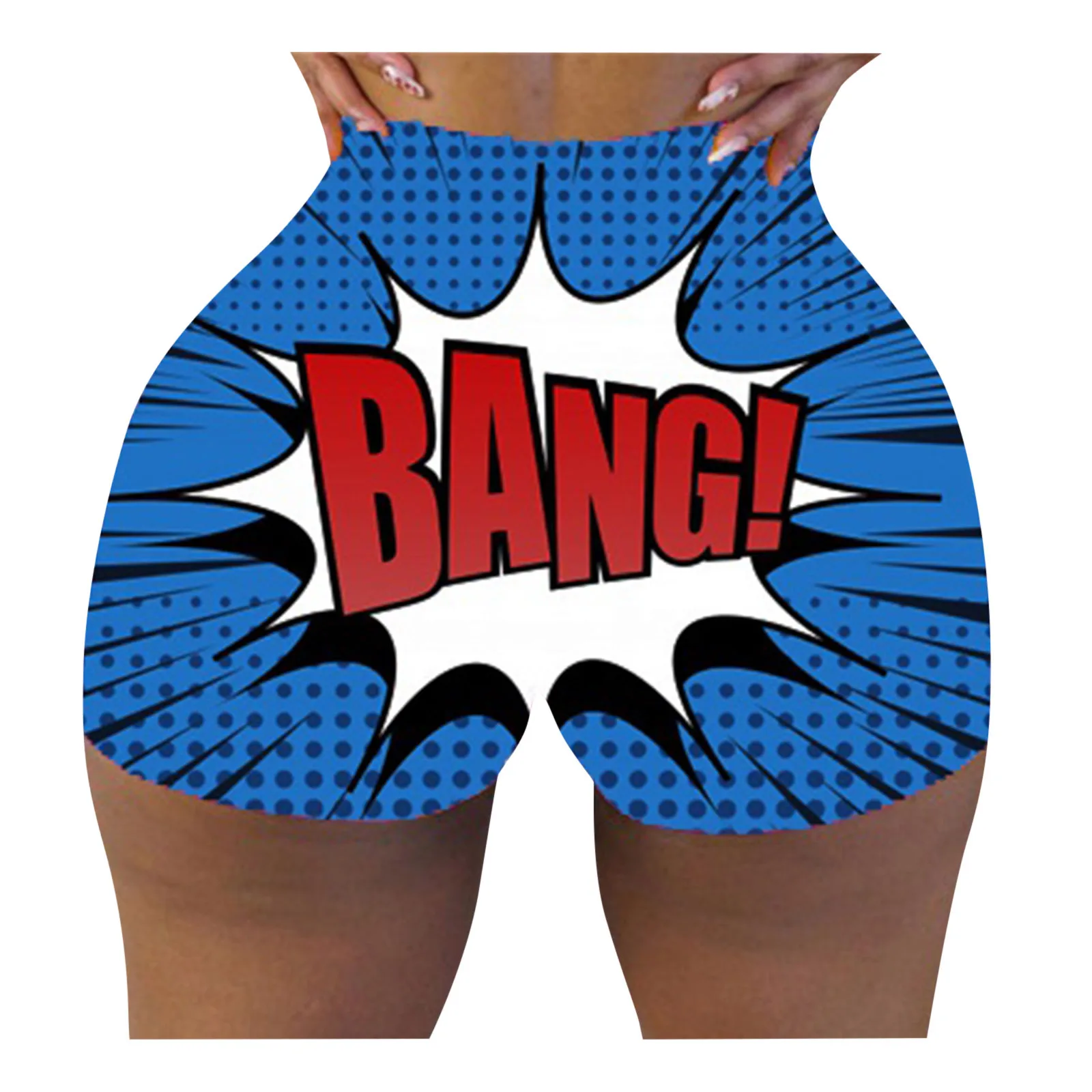 OLAF 3xl Custom High Waist Sport Yoga Workout Fitness Running Casual Cute Print Summer Candy Snack Women Shorts Pants For Women