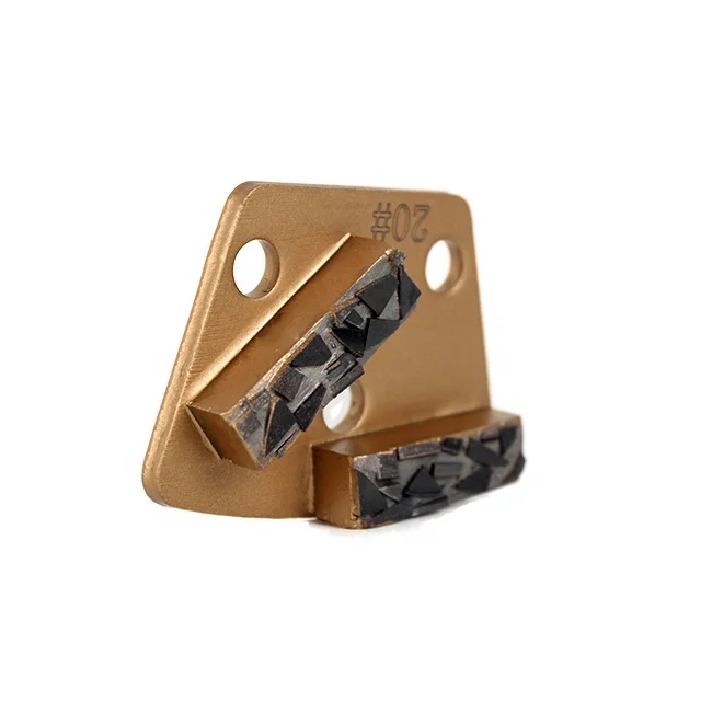 Trapezoid Diamond Grinding PCD Pad for concrete floor,split PCD segment