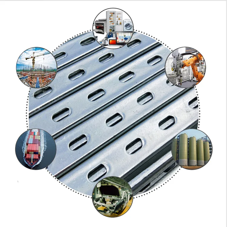 High Quality  Cheap Price Construction Perforated Unistrut Steel Channel 41x41